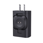 Bakeey WV33 43W 3-Port USB PD Charger with Smart Watch Wireless Charger Support QC PD Fast Charging Wall Charger Adapter EU Plug US Plug for iPhone 15 14 13 Pro for Samsung Galaxy Z Flip6 for Huawei Nova Flip for Apple Watch for Airpods
