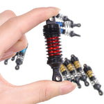2PCS Upgraded Metal Shock Absorber Oil Damper for Wltoys 144001-02 144010 124007 124008 124016 124018 124019 MJX 14301 14302 16207 16208 16209 16210 RC Car Vehicles Model Parts
