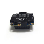 3.3GHz 6W VTX 16CH FPV Video Transmitter Adjustable Power 25-6000mW FPV Transmitter W/Fan MMCX Antenna for Racing Drones