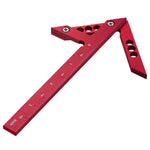 Aluminum Center Finder Woodworking Square 45/90 Degree Metric/Imperial Right Angle Line Gauge Durable Scribe Carpenter Ruler