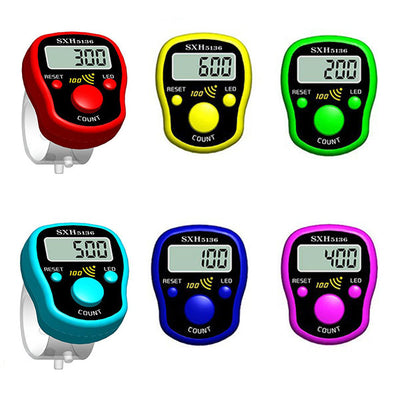 Mini Stitch Marker Row Finger Counter LCD Display Electronic Digital Counter