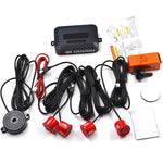 Car 4 Probe Pure Buzzer Car Without Display Reversing Radar Sensor Car Backing-up Radar Sensor System 22mm Reversing Radar Audible Warning Indicator Probe System