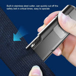Rechargeable Digital Breathalyzer Non-Contact Alcohol Tester with LED Display Portable Analyzer with Window Breaker & Seatbelt Cutter