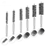 Stainless Steel Twisted Wire Cleaning Brush Drill Attachment Hex Shank 6 Sizes Rust Removal Metal Surface Cleaning Tool