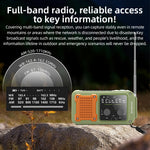 Docreate ER-64P Emergency Hand Crank Radio Portable Solar-Powered 2000mAh Battery Flashlight NOAA Weather Alerts USB Output Charger