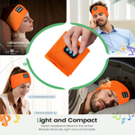 LinkMejor Wireless Noise Bluetooth V5.3 Sleep Headband USB Charging Soft Comfty Breathable Sweatproof Sports Headband