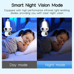 V380PRO Tri Lens WiFi IP Security Camera PTZ AI Human Recognition Two Way Audio Night Vision Smart Home Surveillance Camera with Light