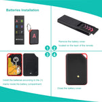 LinkMejor TH104 Wireless Key Finder RF Key Locator Pet Tracker Wallet Tracker Remote Control 1 RF Transmitter 6 Receiver