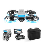 LinkMejor XJ2 MINI WiFi FPV with Folded 4.3" LED Screen Controller HD Camera Servo Gimbal Optical Flow Hover Brushless LED Foldable Pocket RC Drone Quadcopter RTF