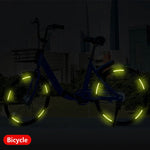 Car Wheel Hub Reflective Stripes Door Handle Safety Warning Sticker Car Warning Tape Automobile Sticker for Car Motorcycle Bike