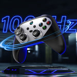 G6S Wireless bluetooth Game Controller with Hall Joysticks and Hall Trigger 6 Axis Gyro 1000Hz Turbo Macro for PC Switch Android iOS