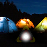 LinkMejor Triangle Warning Sign Night Light Warning Lamp Work Light Solar Powered Triangle Warning Sign Lamp With 4  Light Modes