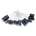 Electrolytic Capacitor Assortment Kit 12 Values 0.22μF to 470μF 120 Pcs Radial Lead 16V-50V 105°C for Electronic Projects and Repairs High Stability Low Leakage