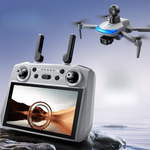 LinkMejor S185 GPS 5G Repeater Digital FPV with 2.7K HD Camera 3-Axis EIS Mechanical Gimbal Obstacle Avoidance 7.2inch Touchable LCD Screen Controller Brushless Foldable RC Drone Quadcopter RTF