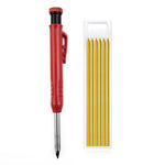 Solid Carpenter Pencil With Multi Colors Refill Joiner Marker Woodworking Pencil Marking Tool Built-In Sharpener