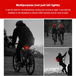 LinkMejor Colorful RGB USB Rechargeable LED Bike Taillight 14 Light Modes Waterproof Safety Rear Light for Night Riding Cycling Equipmen