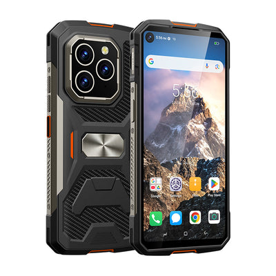 LinkMejor HK-M01 6.28 inch 4GB RAM 64GB ROM Android 16.0 NFC 5300mAh Dual SIM Card Face/Fingerprint Unlock IP68 Waterproof Unisoc T310 Quad Core 4G Rugged Smartphone