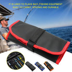LinkMejor Waterproof Fishing Lure Bag 12 Slots Metal Jigs Sea Bait Lead Protector Case
