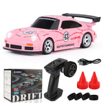 LinkMejor 4304A 4305A 4310 4311 RTR 1/43 2.4G 4WD Drift RC Car Optional Gyro Mini Race LED Light Radio Control High-Speed Motor On-Road Racing Vehicle Model Boys Gifts Toys