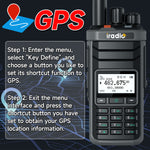 LinkMejor UV88 GPS Multiband Radio Walkie Talkie 1024 Channels IP67 Waterproof Type-C Charging CB SSB HF FM SW MW LW Amateur Ham Two Way Radio