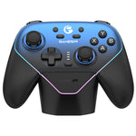 LinkMejor Super Nova Tri-mode Game Controller with RGB Light Hall Effect Joysticks and Triggers Six-axis Gamepad Built-in Dual Asymmetric Rumble Motors 1KHz Polling Rate Programmable Rear Buttons for PC Laptop Computer