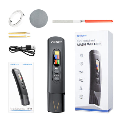 HU-10B Spot Welder 1.4 Inch LCD Screen Dual Mode 800A Output Compact Handheld Welding Machine Type-C Charging