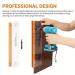 Drill gauge Bake lite Acrylic Door Hinge Drilling Positioning Plate Multifunctional Door Hinge Drilling Vertical Hole Positioning Plate Woodworking Tool