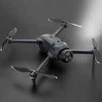 LinkMejor YL059 GPS 5G WiFi FPV with 4.5inch LCD Screen Controller Voice Prompts 720P HD Dual Camera Servo Gimbal Lifting Obstacle Avoidance One-Key Airdrop Brushless Foldable RC Drone Quadcopter RTF