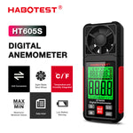 LinkMejor HT605 HT605S Digital Anemometer Wind Speed Temperature Humidity Meter Backlight Data Hold MAX/MIN