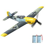 LinkMejor BF109 V2 2.4GHz 4CH 400mm Wingspan 6-Axis One-Key U-Turn Aerobatic Xpilot Stabilization System EPP Mini RC Airplane BNF/RTF for Beginner