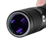 LinkMejor Tool AA 2.0 365nm UV Flashlight with 14500 Battery Purple Light Mini Portable Torch Medical Test Light