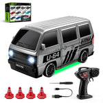 LinkMejor E90-E94 RTR 1/64 2.4G 4WD Mini Drift RC Car Desktop Race LED Light Two Speed Full Scale Remote Control High Speed On-Road Racing Miniature Vehicle Model Boys Gifts Toys