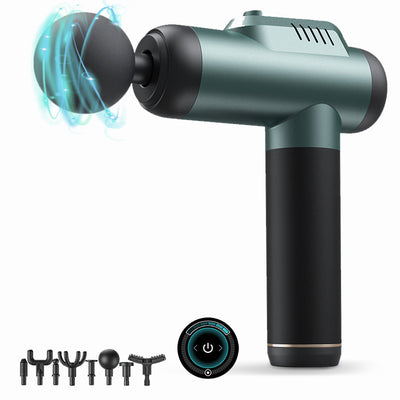 LinkMejor A1-8D Massage Guns Deep Tissue Percussion Muscle Massager 6 Gear Adjustable Type-C Rechargeable Power Display with 8 Heads