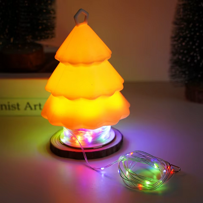 IPRee LED Christmas Tree Night Light with 10 Meters Colorful Atmosphere Lantern Rechargeable with Hook Outdoor Camping Lamp