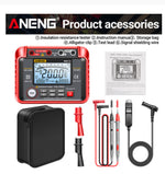 LinkMejor MH13 Megohmmeter Ohm Tester Digital Multimeter Megometro Insulation Earth High Voltage Resistance Meter Tester Tool