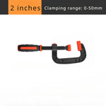 Platic Heavy Duty C-shaped Clip G-shaped Clamp with Quick Button Movable Chuck for Woodworking Nylon Fixing Clamp High Strength Carpentry Clamps Hand Tools