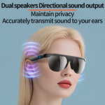 L400 Smart bluetooth 6.0 Glasses with Dual Speakers LED Digital Display Touch Control UV Protection 30g Lightweight Wireless Audio Sunglasses Headphones