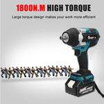 LinkMejor 1800N.M 1/2" 6800rpm Electric Wrench Brushless Motor Woodworking Machine with/without Battery