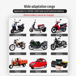 12V 2A Motorcycle Battery Charger Fully Intelligent Led Digital Display Pulse Repair Function