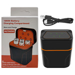 18650 Battery Charger Case 5 Channels Type-C Fast Charging Multi-Protection System Rechargeable Storage Box with LED Display