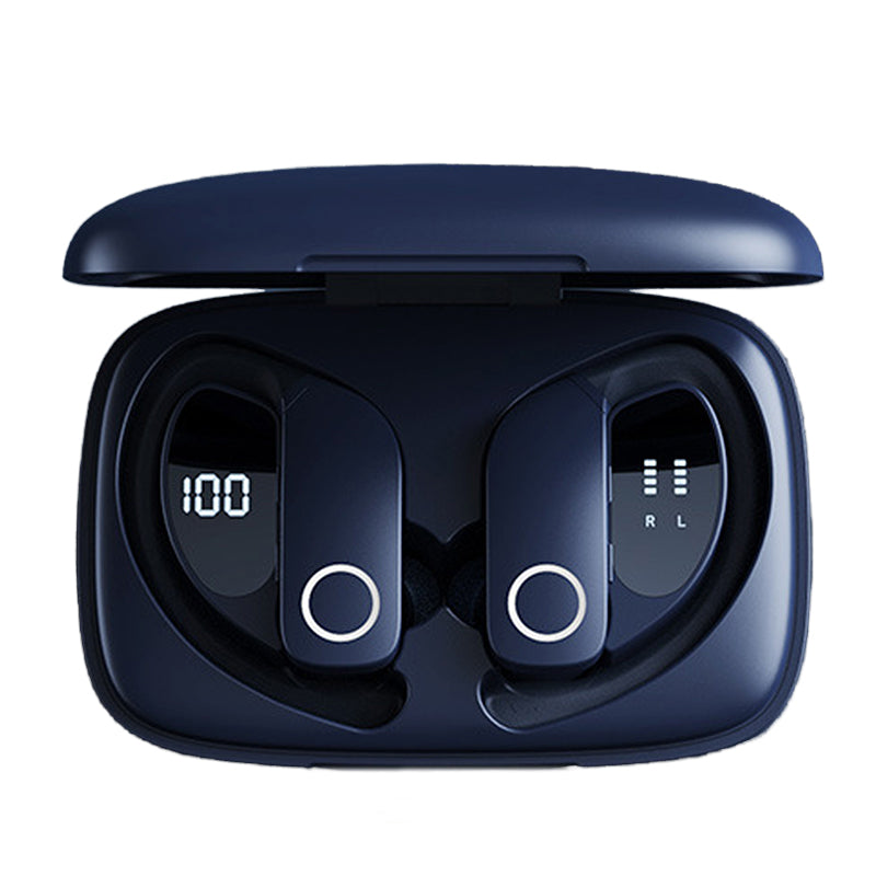 LinkMejor Z9 TWS Earphone bluetooth Earphone HiFi Stereo Deep Bass Dual Microphones CVC Call Noise Cancelling Power Display IPX5 Waterproof Earhooks Sports Headphones