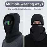 LinkMejor Full Face Head Cover Two-Layer Hat Design Warm Winter Helmet Liner Windproof Fishing Skiing Hiking Cycling Headgear