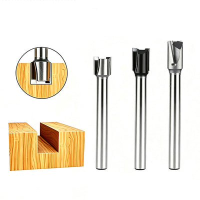 1 Pc Mortise Tenon Milling Inclined Router Bit 8mm Shank Double Edge Tungsten Steel Cutter for Laminate MDF Plywood Hardwood Softwood CNC Electric Router