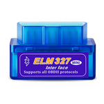 LinkMejor ELM327 V2.1 OBD2 Bluetooth Wireless Car Scanner Adapter Torque Auto Scan Tool Diagnostic Interface For Android