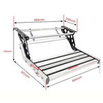 Aluminum Alloy Folding RV Step Model DX0109 Anti Skid Telescopic Single Layer Pedal Lightweight Compact Design Maximum Load Capacity 150kg Easy Installation