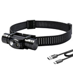 LinkMejor HP440 Aluminum Alloy Headlamp Strong Light Long Range High Light Waterproof Rechargeable Long Life Headlamp Camping Headlight