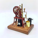 LinkMejor R01 1/12 Stirling Hot Air Pump Engine Model Water-cooled External Combustion Engine Copper Castings Physics Science Experiment for Children