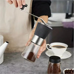 IPRee Manual Coffee Grinder Glass Portable Outdoor Coffee Machine Ceramic Grinding Core Pepper Grain Mill Coffeeware for Kitchen