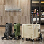 Xmund Portable Hand Pulling Shopping Cart With Smooth Wheels Vegetable Buying Cart Miniature Trolley for Home Use And Market with Retractable Handle