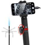 LinkMejor Two Way 360 Rotating Endoscope Camera 1080P High Resolution IP67 Waterproof Probe 8 LED Lights for Android iOS Devices